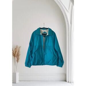 Vintage Pacific Trail windbreaker jacket aqua color Medium